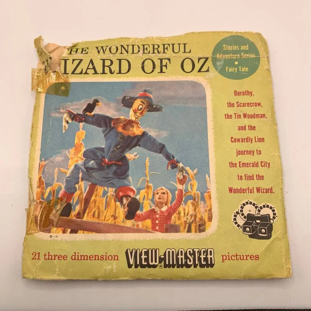 Vintage Sawyer’s View-Master Wonderful Wizard of Oz Packet FT45 3 Reels Booklet